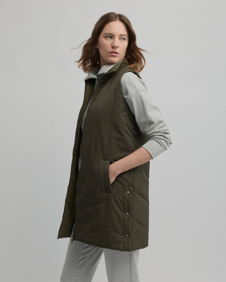 Yarra Trail Timberland Vest in LODEN