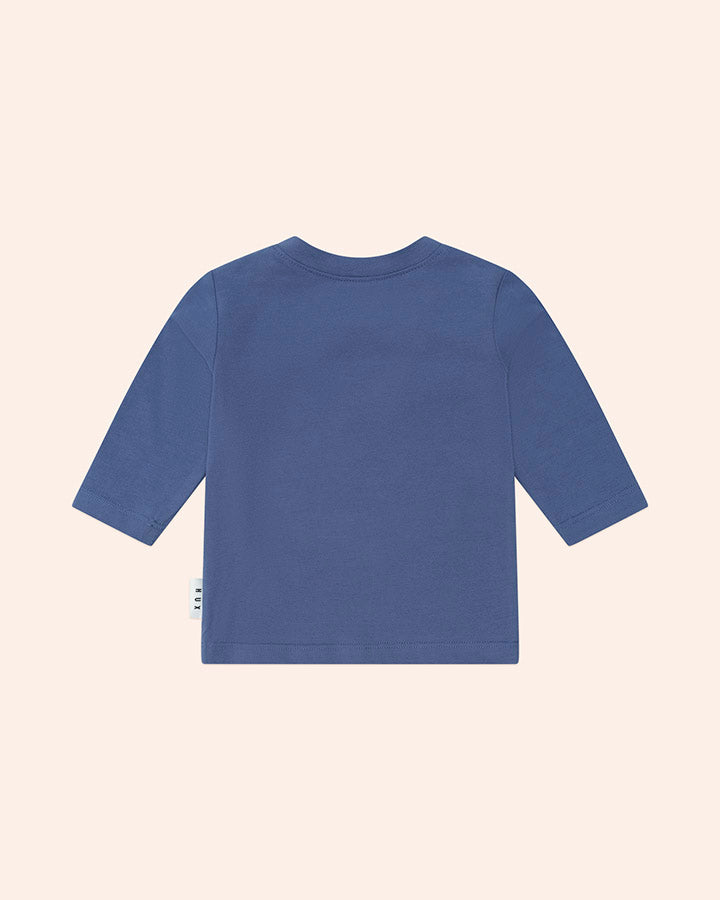 Huxbaby Tradie Dino Top in VINTAGE BLUE