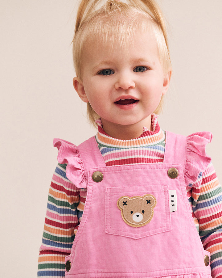 Huxbaby Tutti Frutti Stripe Rib Skivvy in MULTI
