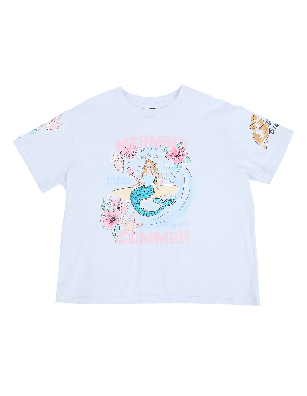 Eve Girl Under The Sea Tee (Size 3-7) in LIGHT BLUE