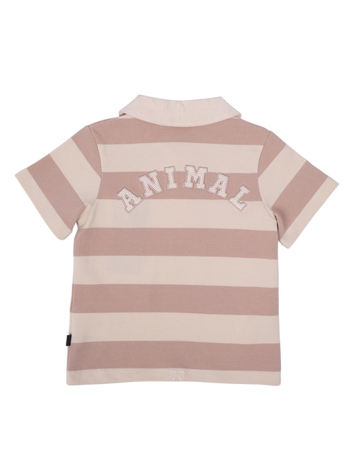 Animal Crackers Uni Polo in STRIPE