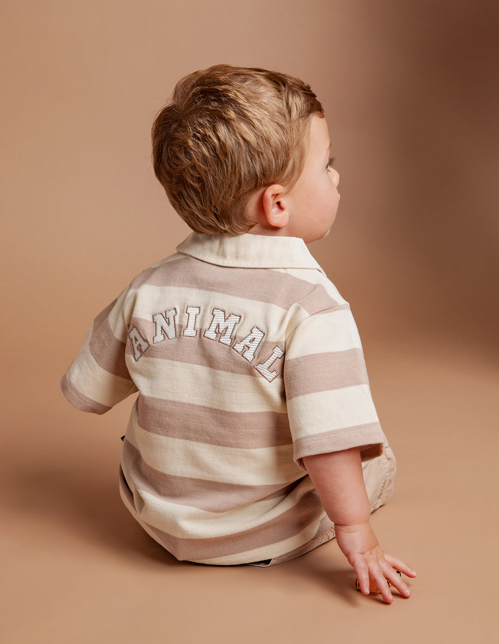 Animal Crackers Uni Polo in STRIPE