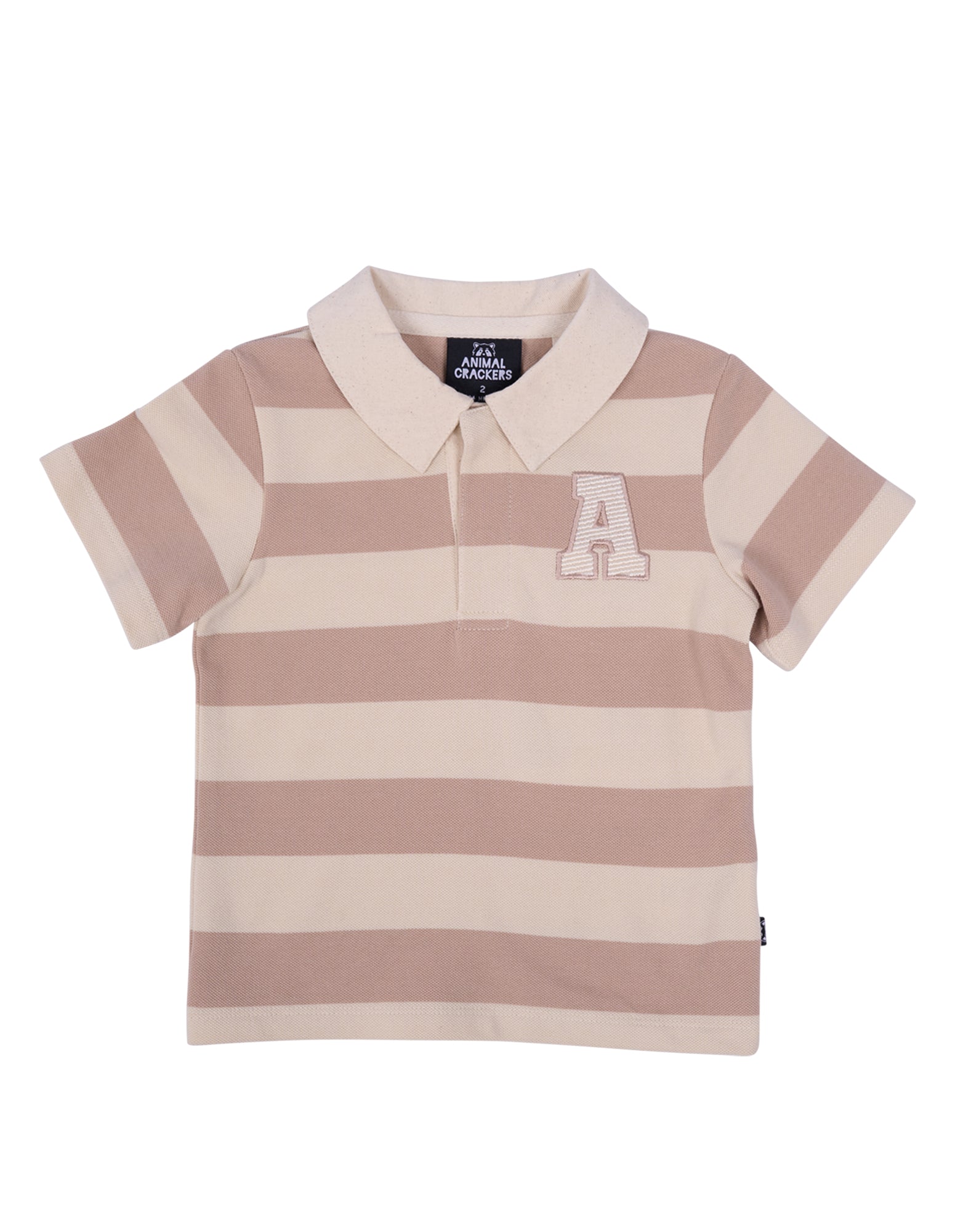 Animal Crackers Uni Polo in STRIPE