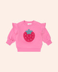 Huxbaby Very Berry Sweatshirt in STRAWBERRY