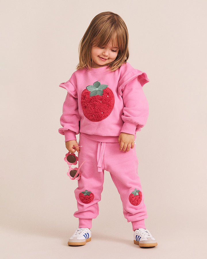 Huxbaby Very Berry Trackpant in STRAWBERRY