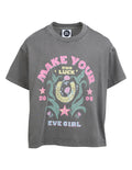 Eve Girl Wild West Tee (Size 8-16) in CHARCOAL