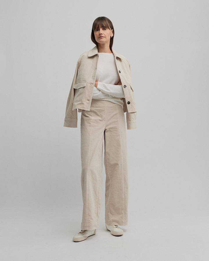 Yarra Trail Woods Wide Leg Pant in ALMOND 1
