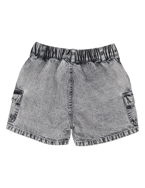 Animal Crackers Worn Short in WASHED BLACK