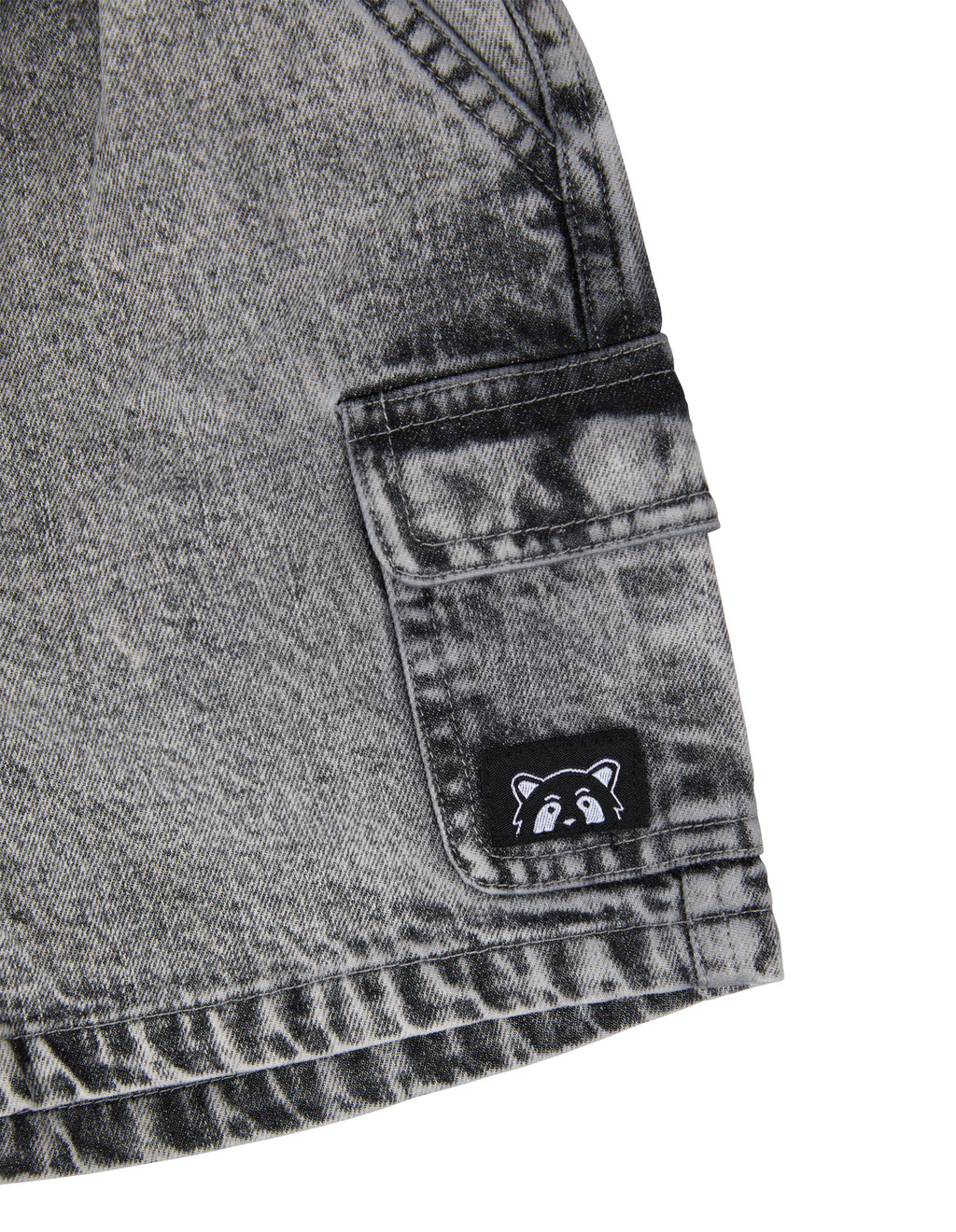 Animal Crackers Worn Short in WASHED BLACK