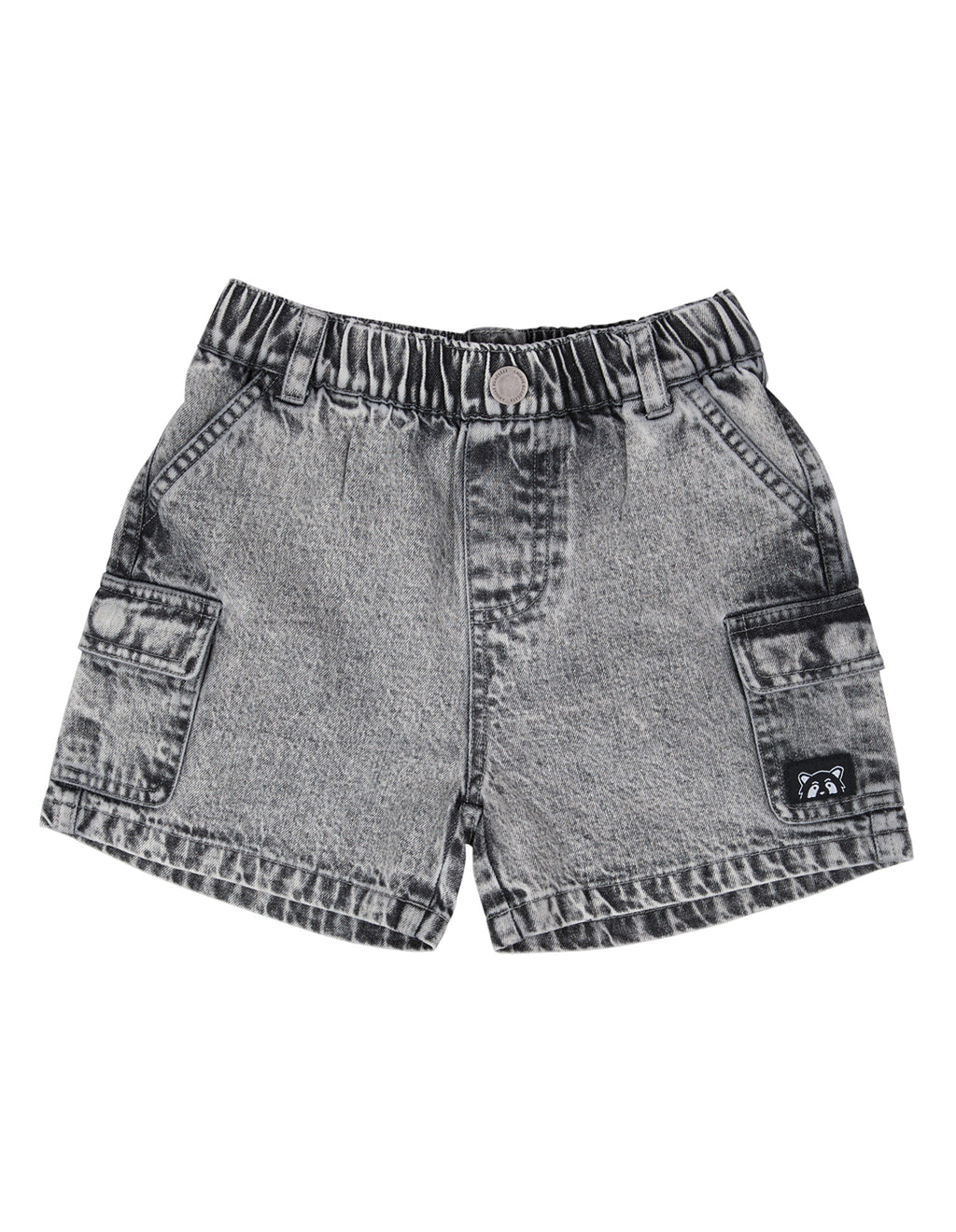 Animal Crackers Worn Short in WASHED BLACK