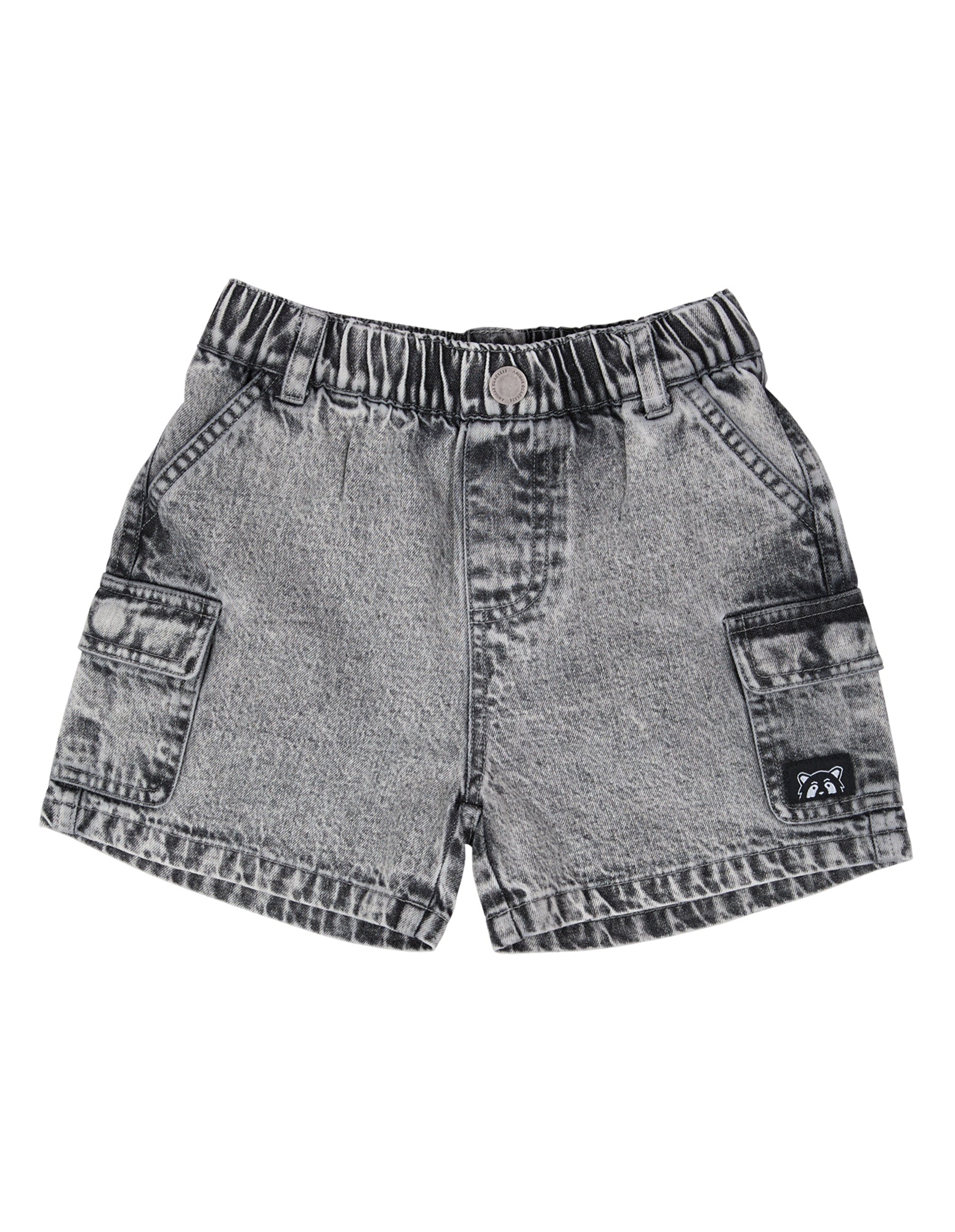 Animal Crackers Worn Short in WASHED BLACK