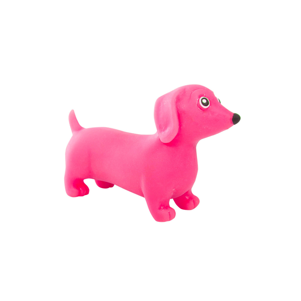 Discovery Zone Stretchy Sausage Dog - Neon Cdu 12pcs/3 Assorted in Single